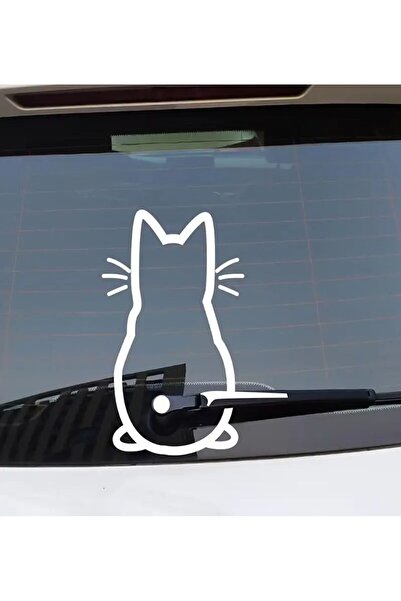MAARS Otomobil Arka silecek Sevimli Kedi Cam sticker