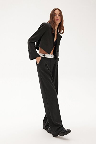 VATKALI Palazzo Trousers with Reverse Belt Detail