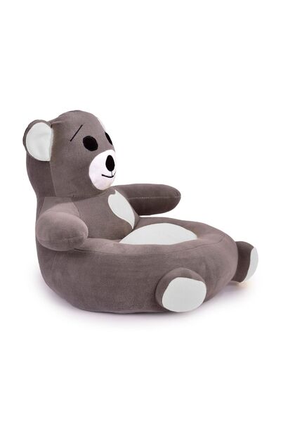 TOKKO Çocuk Bebek Ayıcık Peluş Koltuğu – Ayıcık Koltuk Gri Beyaz