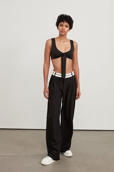 VATKALI Schwarze Palazzo-Hose – entspannter Schnitt