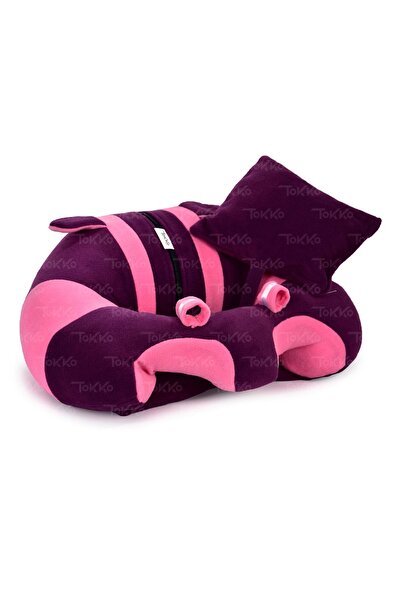 TOKKO Yastık Hediyeli Bebek  Oturma Destek Minderi - Büyük Bebek Koltuğu  Mor...