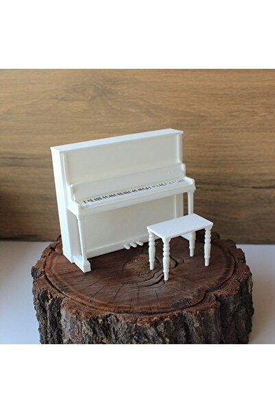 TRENDİN YOLU Beyaz minyatür piyano sevimli hediye hediyelik