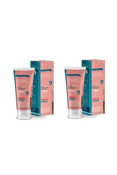 Piar Genesis SPF 50 Face Sunscreen - Collagen, Tone Equalizer, 40 ml, Set of 2