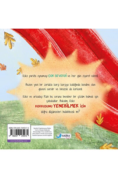 Harika Çocuk Yayınları KORKUSUZ KOKO 3 - 7 Yaş Öz Güven Kazanımı Hikayesi