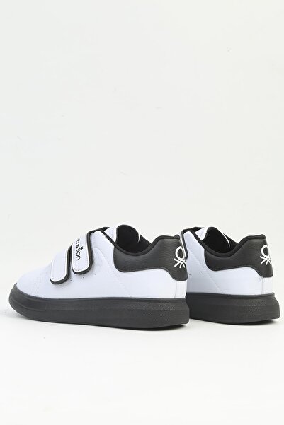 Benetton ® | BN-31805  Beyaz Siyah Çocuk Spor Ayakkabı