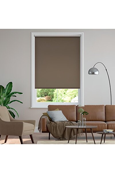 sanper Koyu Kahve Blackout Karartma Stor Perde