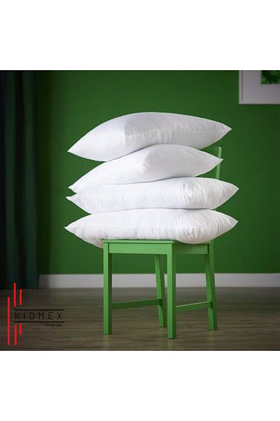 Kidmex Washable Flat Fiber Goose down Soft Pillow 4 Pieces 1000Gr