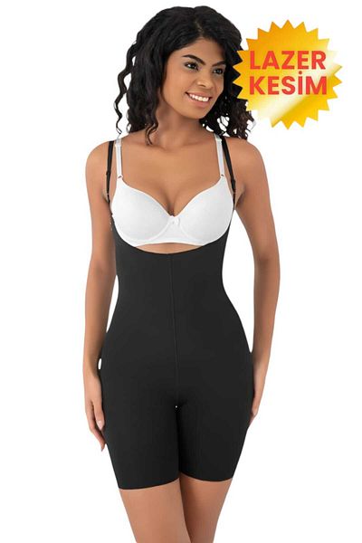 Tezzgelsin Laser Cut Women's Corset - Slimming and Gathering, Full Length Strap