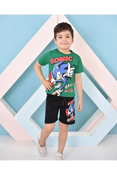 LİLLYPİCCA SONIC PRINTED SHORTS COTTON 2-Piece Top Bottom Set
