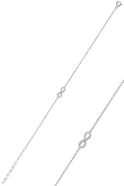 Söğütlü Silver Gümüş Rodyumlu Sonsuzluk Bileklik Sgtl10159snz