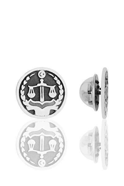 Söğütlü Silver Gümüş Oksitli Adalet Terazisi Rozet 1 Adet