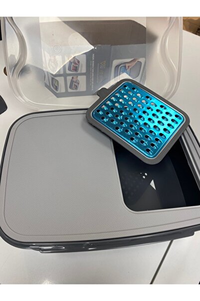 VİP AHMET Masal Saklama Kabı Sıg Gri 4500 Ml Rendeli