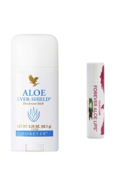 Forever Aloe Ever-shield Deodorant Stick Rollon 1 Adet Ve Aloe Lips 1 Adet - 022- 067