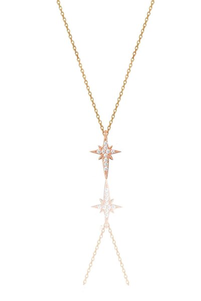 Söğütlü Silver Kadın Gümüş Kutup Yıldızı Kolye SGTL9140