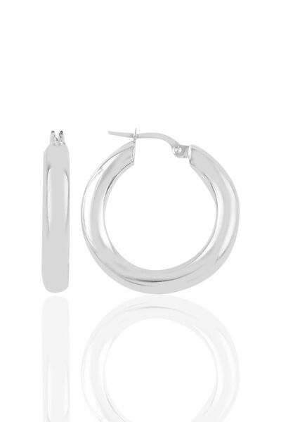 Söğütlü Silver Gümüş 5 Mm Kalınlığında 29 Mm Büyüklüğünde Kalın Gümüş Halka K...