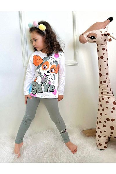LİLLYPİCCA Set de 2 jambiere cu nervuri cu model Paw Skye