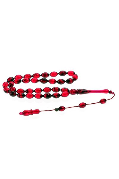 Söğütlü Silver Usta Işçilikli Özel Renk Tonu Sistemli Sıkma Kehribar Tesbih S...