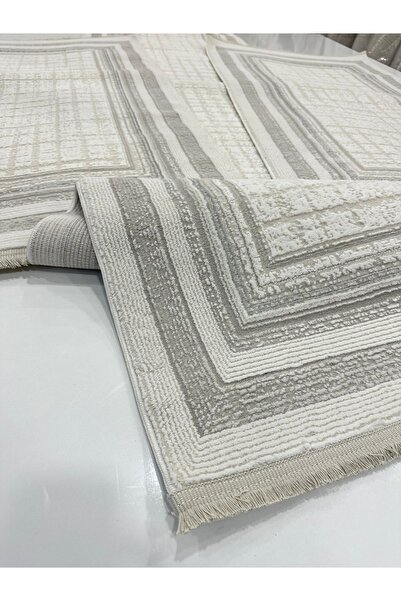 İnci 3'lü Yatak Odası Takım Halı / Leke Tutmaz