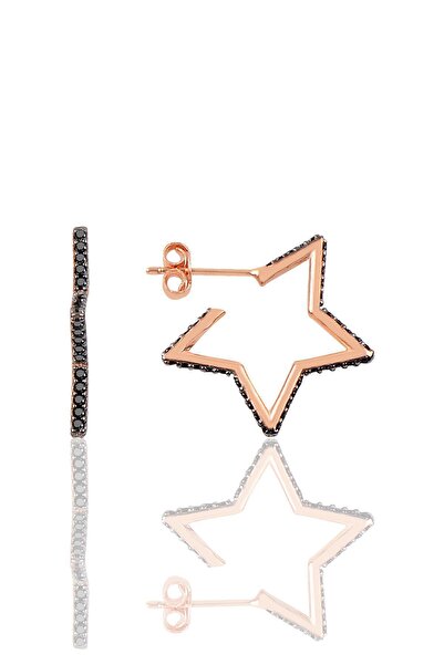 Söğütlü Silver Gümüş Star Küpe SGTL9827