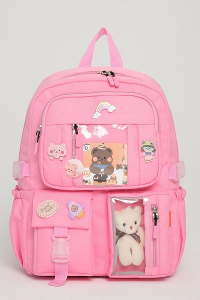 Roxbros Rucsac Kawaii pentru școala primară - Set de geanți de prânz în stil coreean cu accesorii, termos și izolație termică