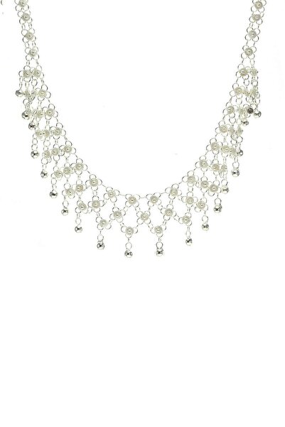 Söğütlü Silver Kadın Üç Sıra Kişniş Kolye SGTL6264