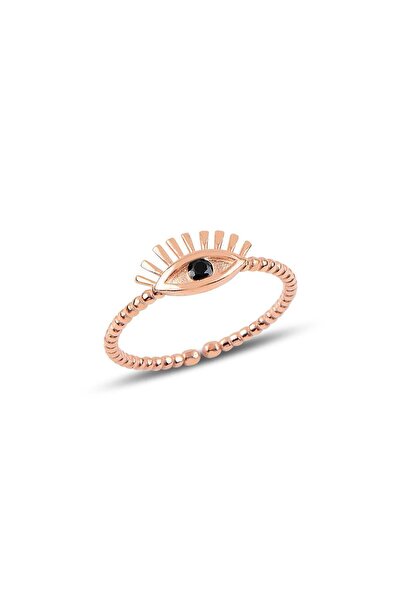 Söğütlü Silver Gümüş Ayarlamalı Kirpik Modeli Yüzük Sgtl9945siyah