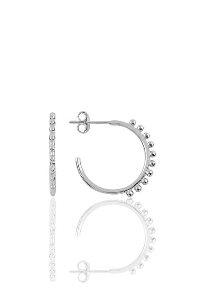 Söğütlü Silver Gümüş 21 Mm Çapında Toplu Halka Yarım Halka Küpe Sgtl9989rodaj