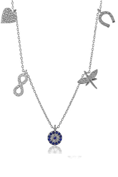 Söğütlü Silver Kadın Şans Kolyesi SGTL4157