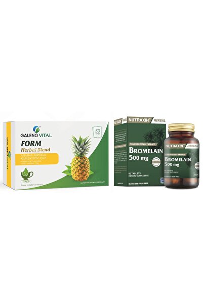 Nutraxin Bromelain 500Mg + Galeno V. Form Bromelain Destekli Detox