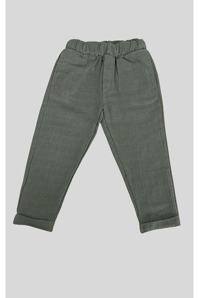 Kirazkids Khaki Muslin Trousers