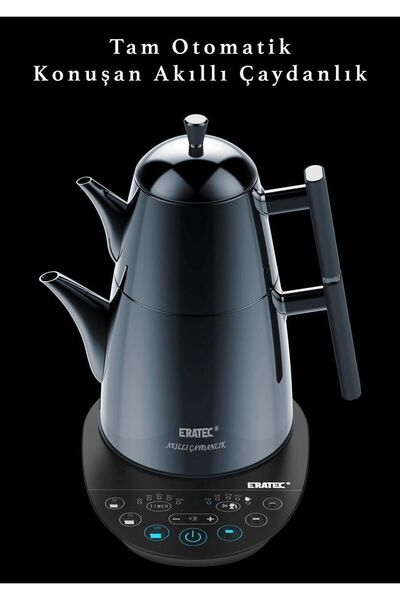 ERATEC Tam Otomatik Konuşan Akıllı Çaydanlık Tm-53 (ANTRASİT)