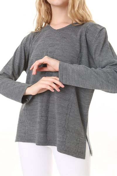 Lamierra Seasonal Knitwear Mother's Blouse