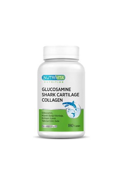 Nutrivita Nutrition 180 Tablets Glucosamine,Shark Cartilage,Collagen