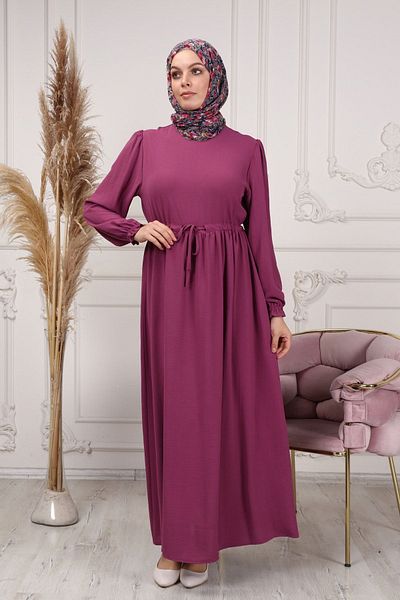 fistan Φόρεμα Hijab με σχοινί μέσης