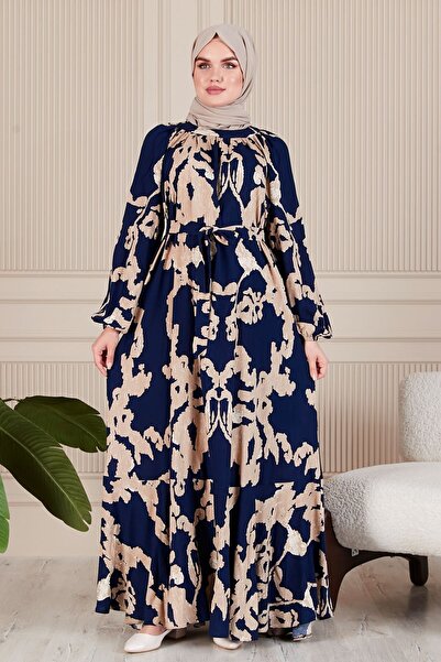fistan Φόρεμα Viscose Hijab - Flounce Φούστα, Raglan Sleeve Prayer Dress