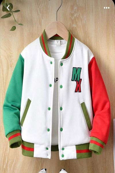 My Kids Wear Jachete pentru colegiu cu buzunare cu trei fire