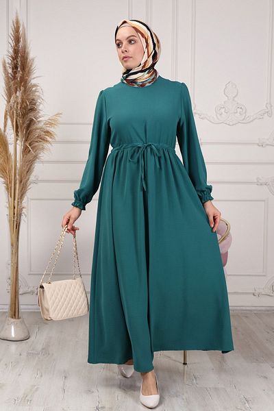 fistan Φόρεμα Hijab με σχοινί μέσης