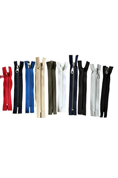 e tuhafiye 10 bucăți de fermoar colorat cu os scurt (16-20 cm)