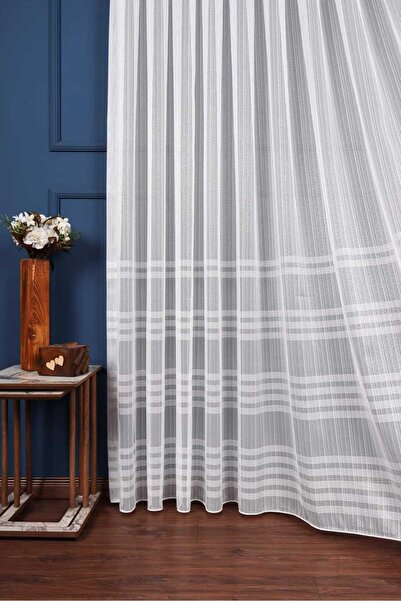 Emes Linen Skirt Striped Tulle, Striped Tulle, Plain Tulle, Lounge Tulle, SIK PİLE
