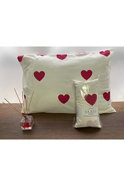 Sares Home Heart Pattern Single Elastic Sheet Set