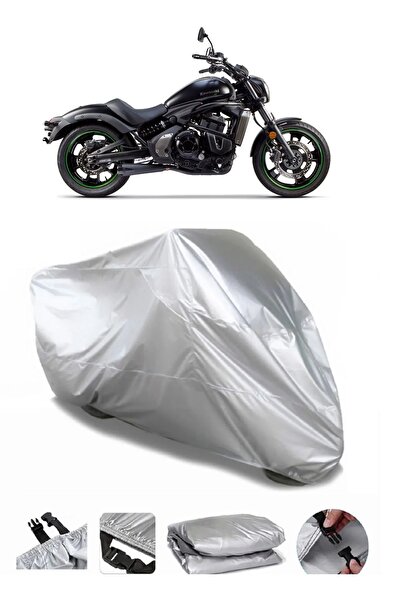 CoverPlus ماركة كاواساكي فولكان S رمادية مقاومة للماء للدراجات النارية