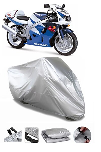 CoverPlus ماركة سوزوكي GSX-R 600 سراد رمادية مقاومة للماء للدراجات النارية