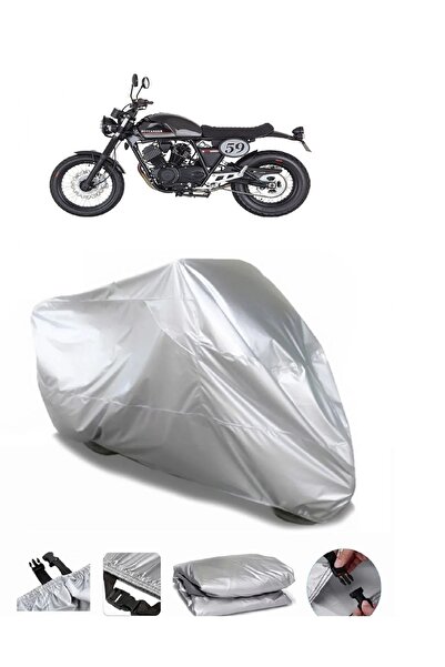 CoverPlus ماركة مونديال 250i Buccaneer رمادية مقاومة للماء للدراجات النارية