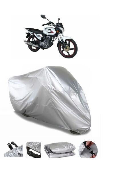 CoverPlus كوبا XCG 100/150 ماركة دراجة نارية رمادية مقاومة للماء