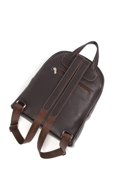 Aka Deri Leather Brown Backpack 332 4