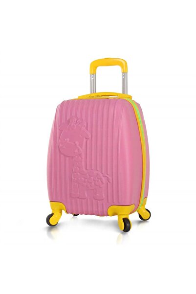 My Valice Kids Abs Çocuk Valizi Zürafa Pembe