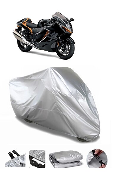 CoverPlus ماركة سوزوكي GSX-R 1300 هايابوسا رمادية مقاومة للماء للدراجات النارية