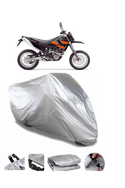 CoverPlus KTM 640 LC4 علامة تجارية مقاومة للماء باللون الرمادي