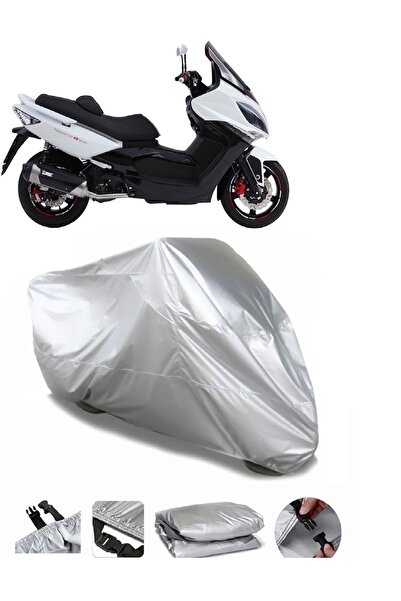 CoverPlus ماركة Kymco Xciting 500 رمادية مقاومة للماء للدراجات النارية