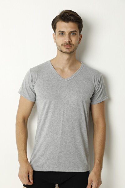 HMF قميص داخلي رجالي من Assaran برقبة على شكل حرف V 30% قطن 70% بوليستر